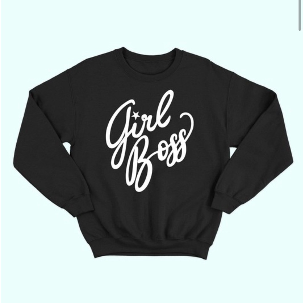 NEW Girl Boss Sweatshirt Crewneck S-3X graphic